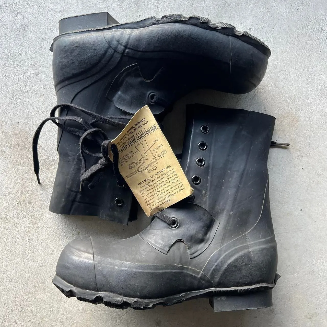 70s Black Bunny Boots- 8.5 M's, 10 W's