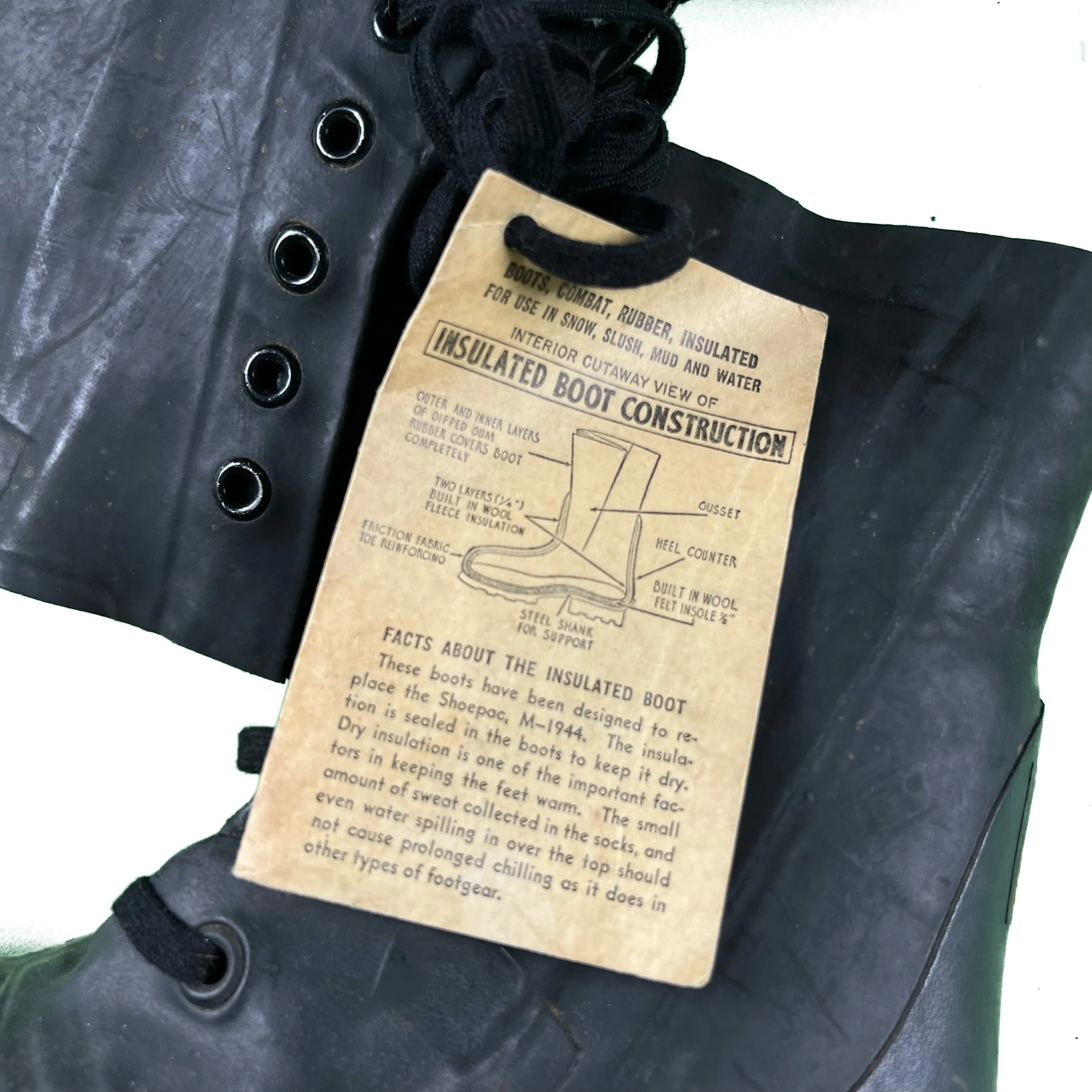 70s Black Bunny Boots- 8.5 M's, 10 W's