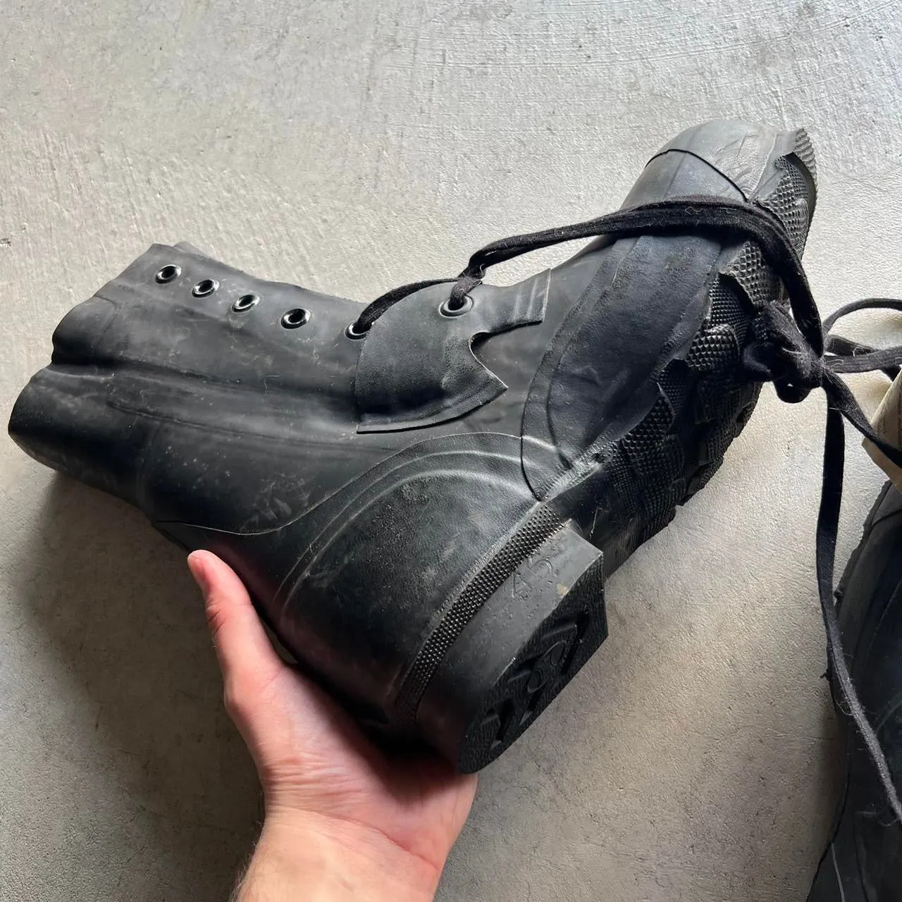 70s Black Bunny Boots- 8.5 M's, 10 W's