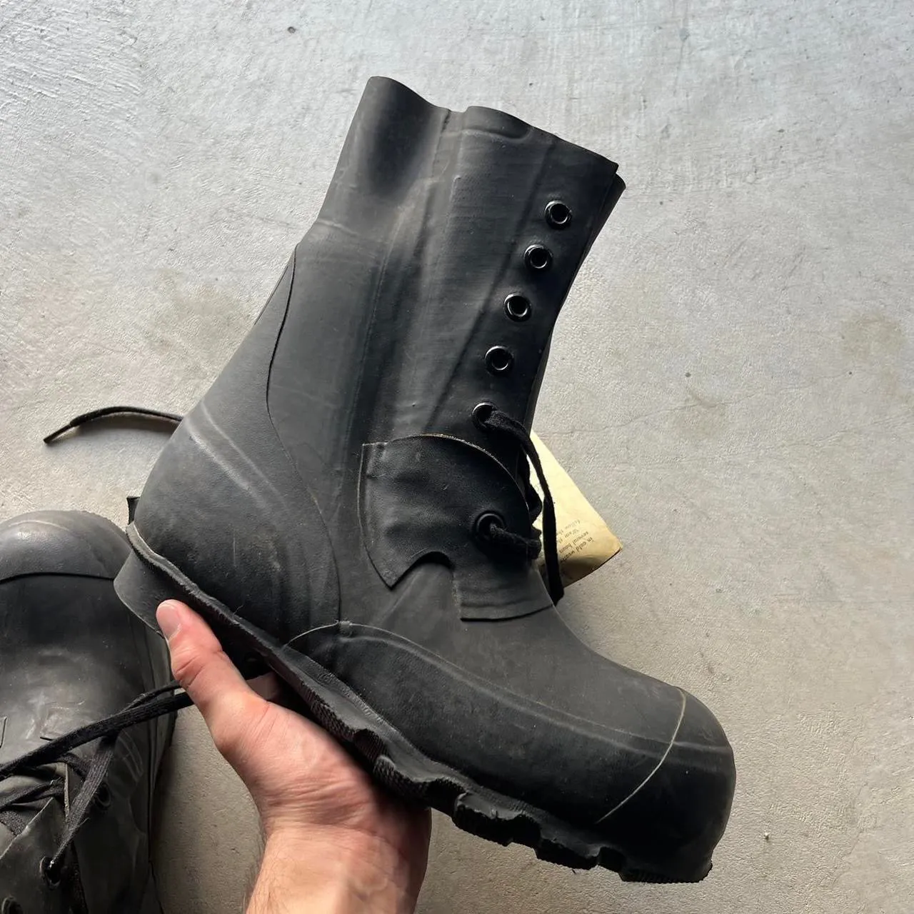70s Black Bunny Boots- 8.5 M's, 10 W's