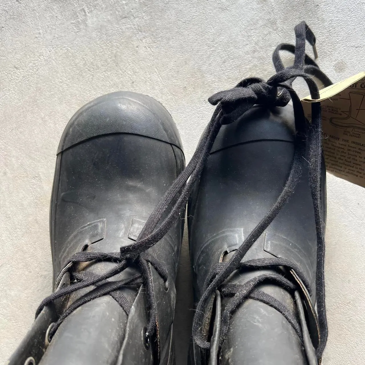 70s Black Bunny Boots- 8.5 M's, 10 W's