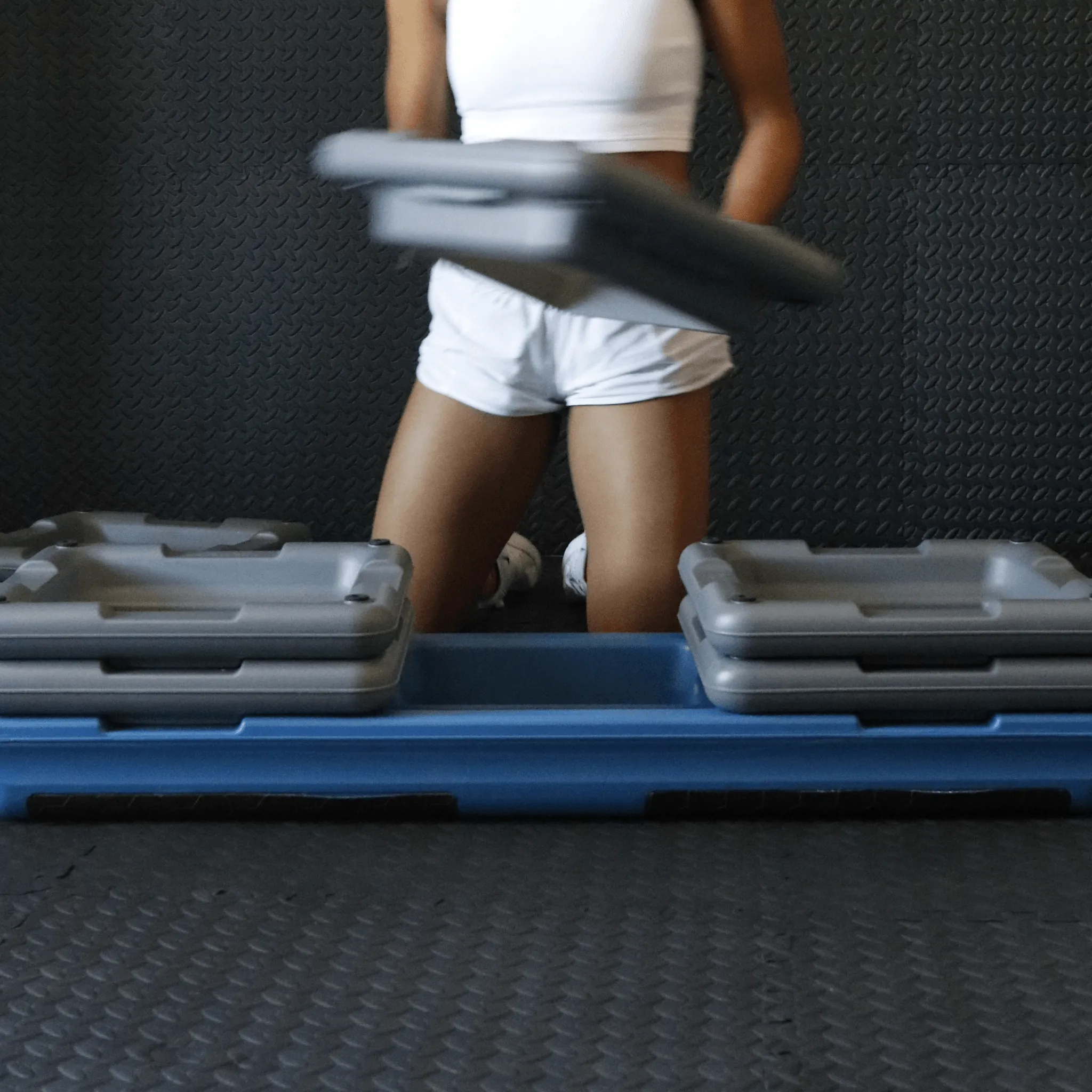 Aerobic Exercise Step Platforms with 6 Adjustable Locking Risers