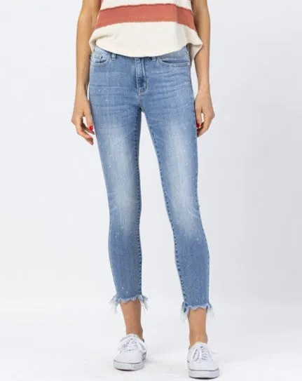 BEACH SPLASH SHARK BITE SKINNY BY JUDY BLUE