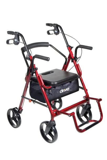 Duet Rollator/Transport Chair with 8" Casters