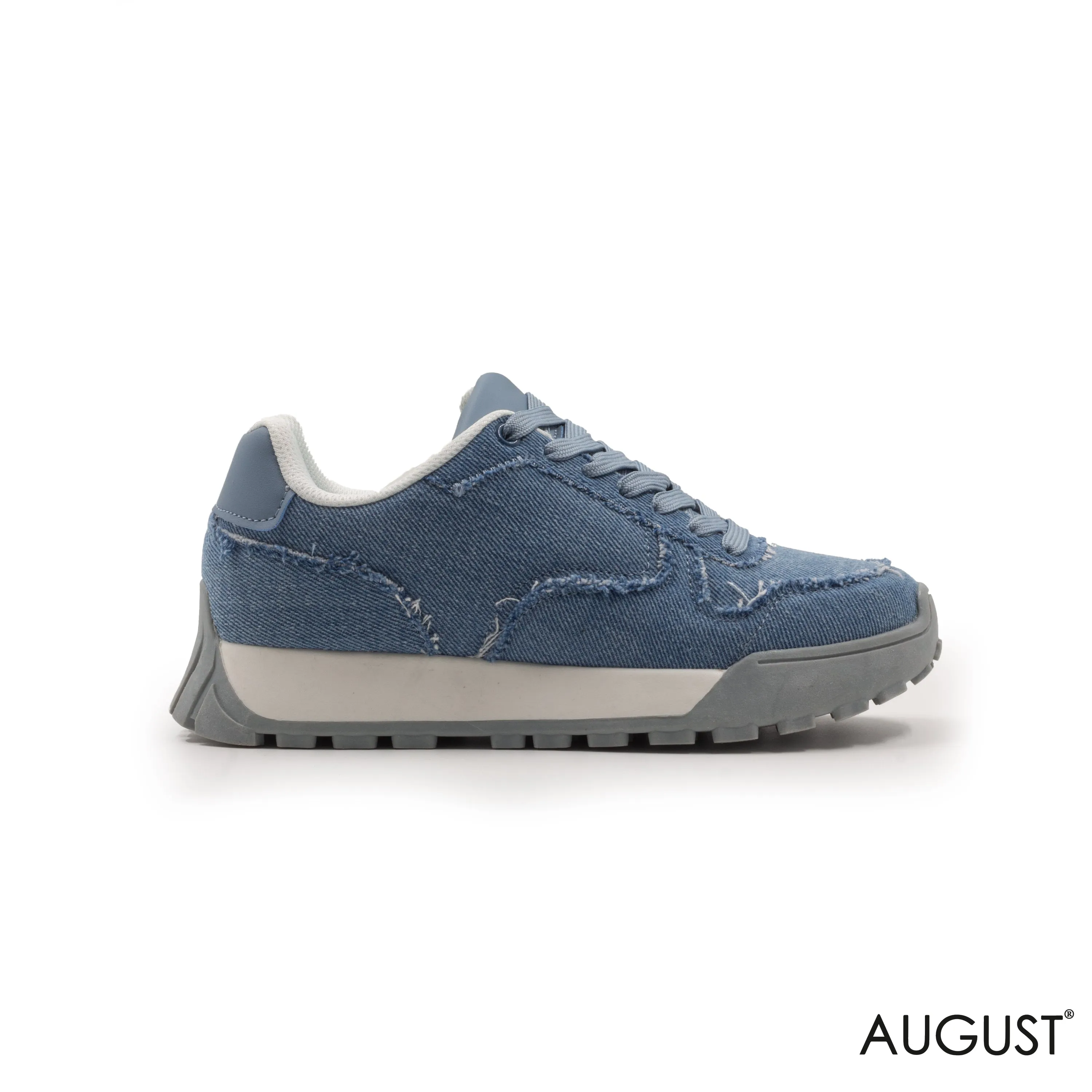 FABRIC JEANS SNEAKERS WITH RUBBER SOLE