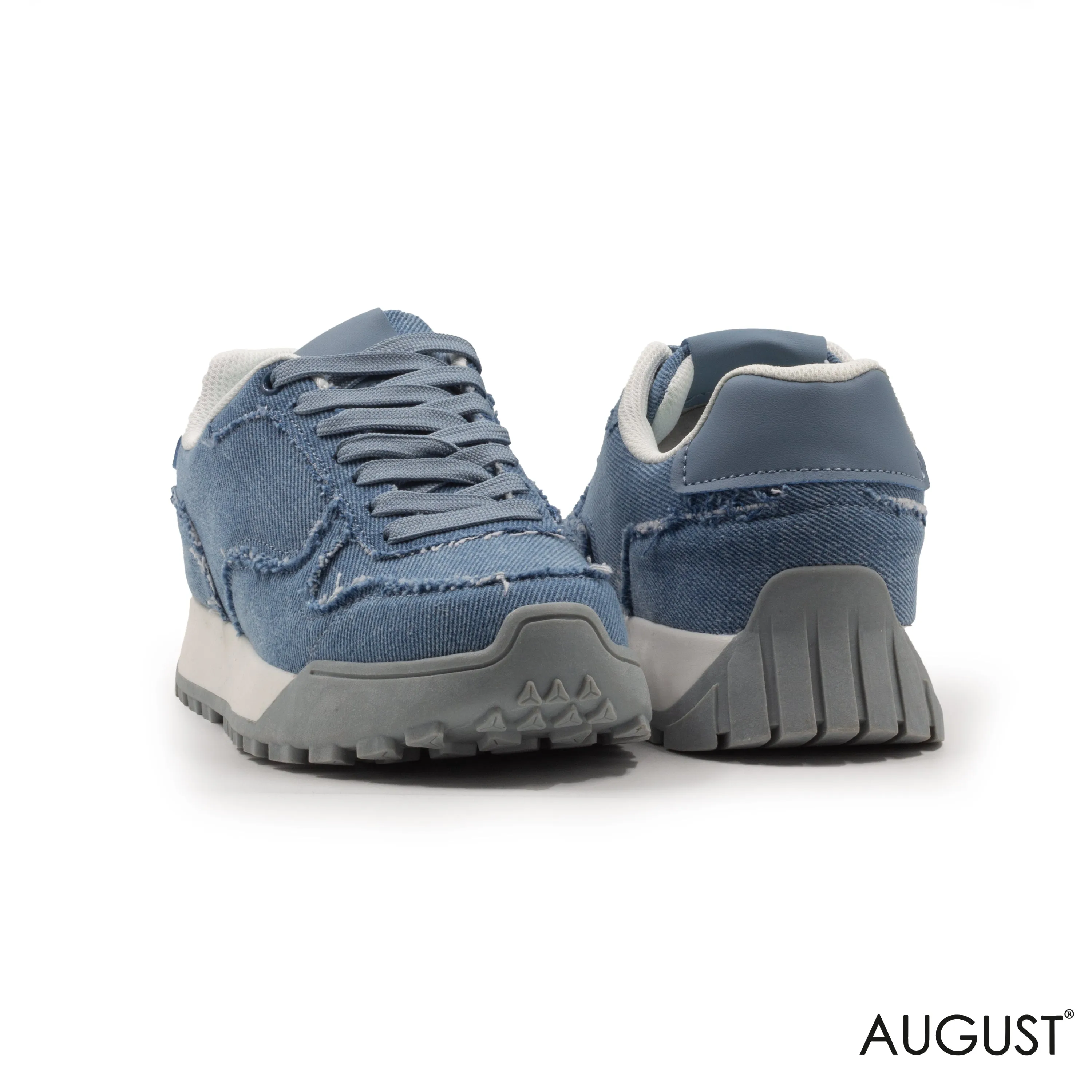 FABRIC JEANS SNEAKERS WITH RUBBER SOLE