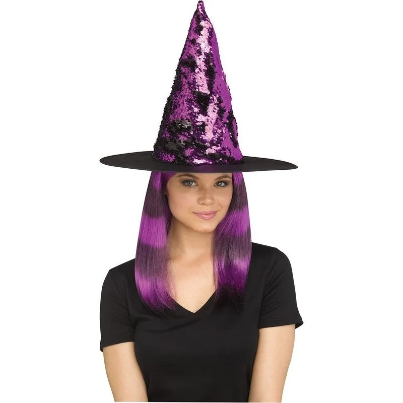 Flip Sequin Witch Hat
