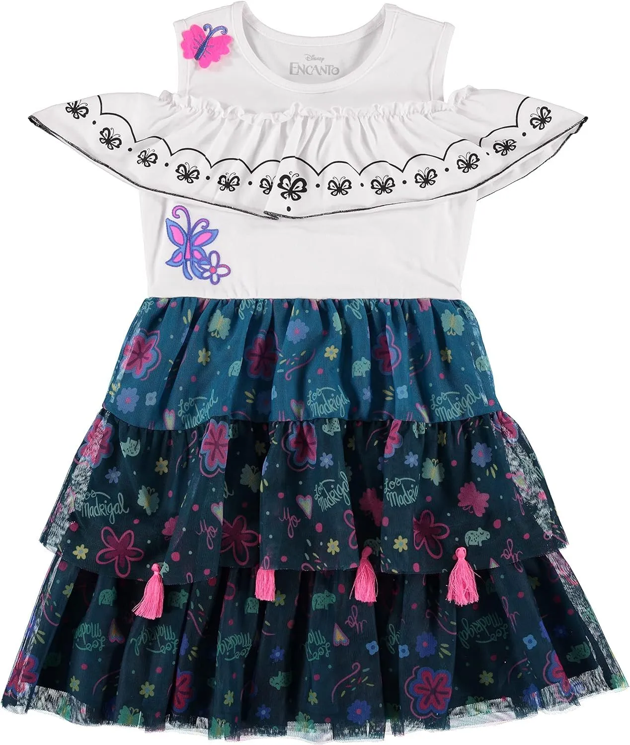 Girls Encanto Mirabel and Isabela Costume Dress- Girls Encanto Dress Sizes XS-XL