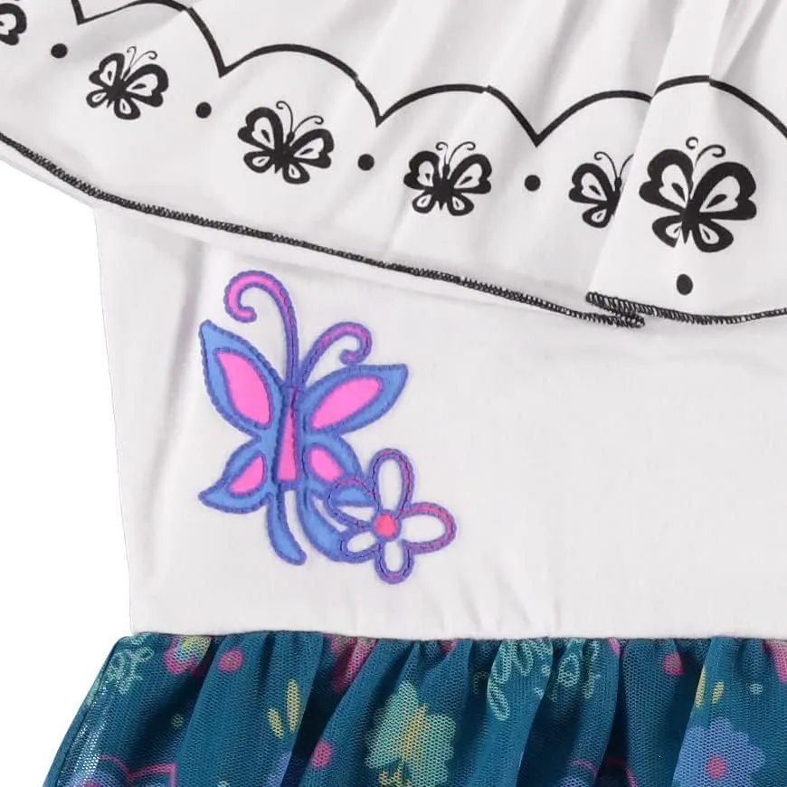 Girls Encanto Mirabel and Isabela Costume Dress- Girls Encanto Dress Sizes XS-XL