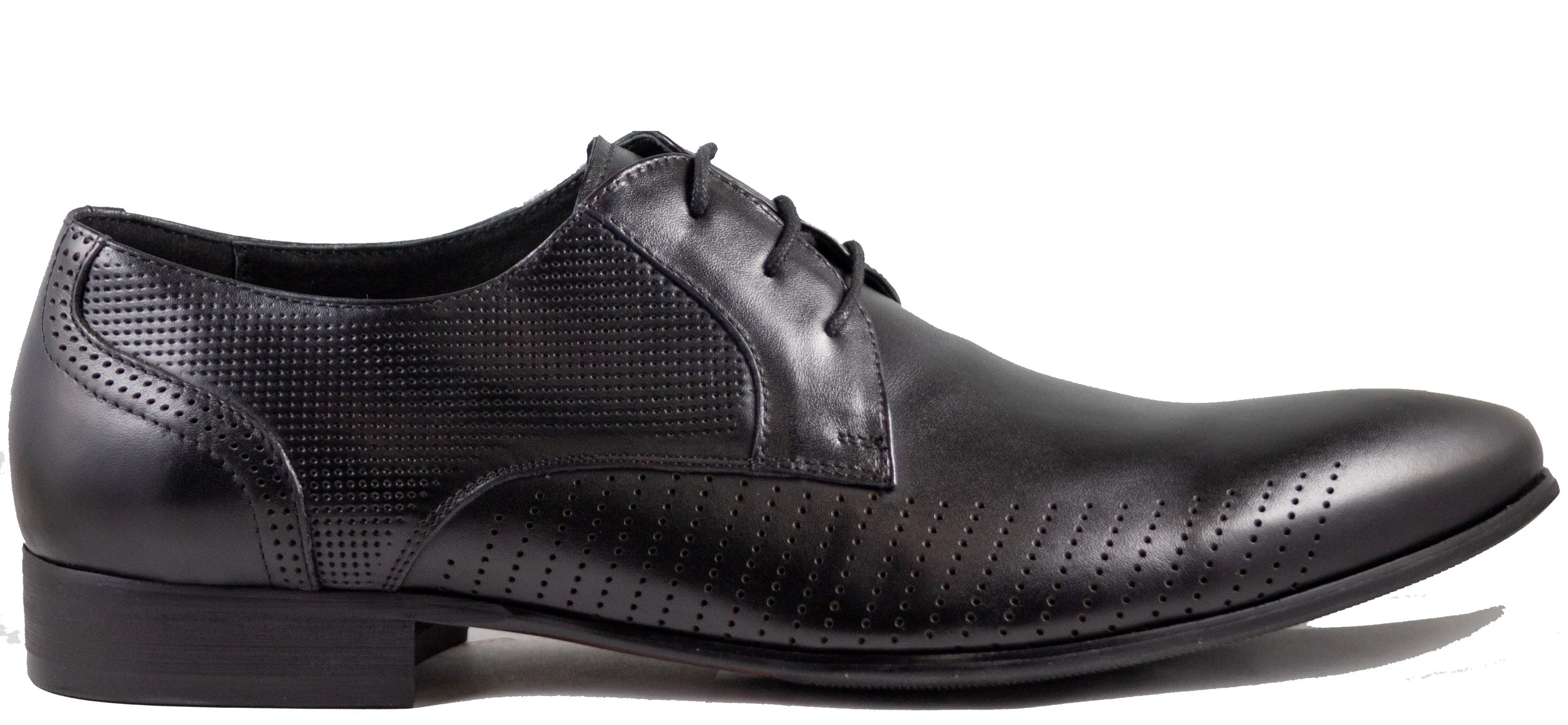 Mario Samello Men's Black Leather Dress Shoes  N89