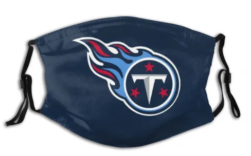 Print Football Personalized Tennessee Titans Adult Dust Mask Navy