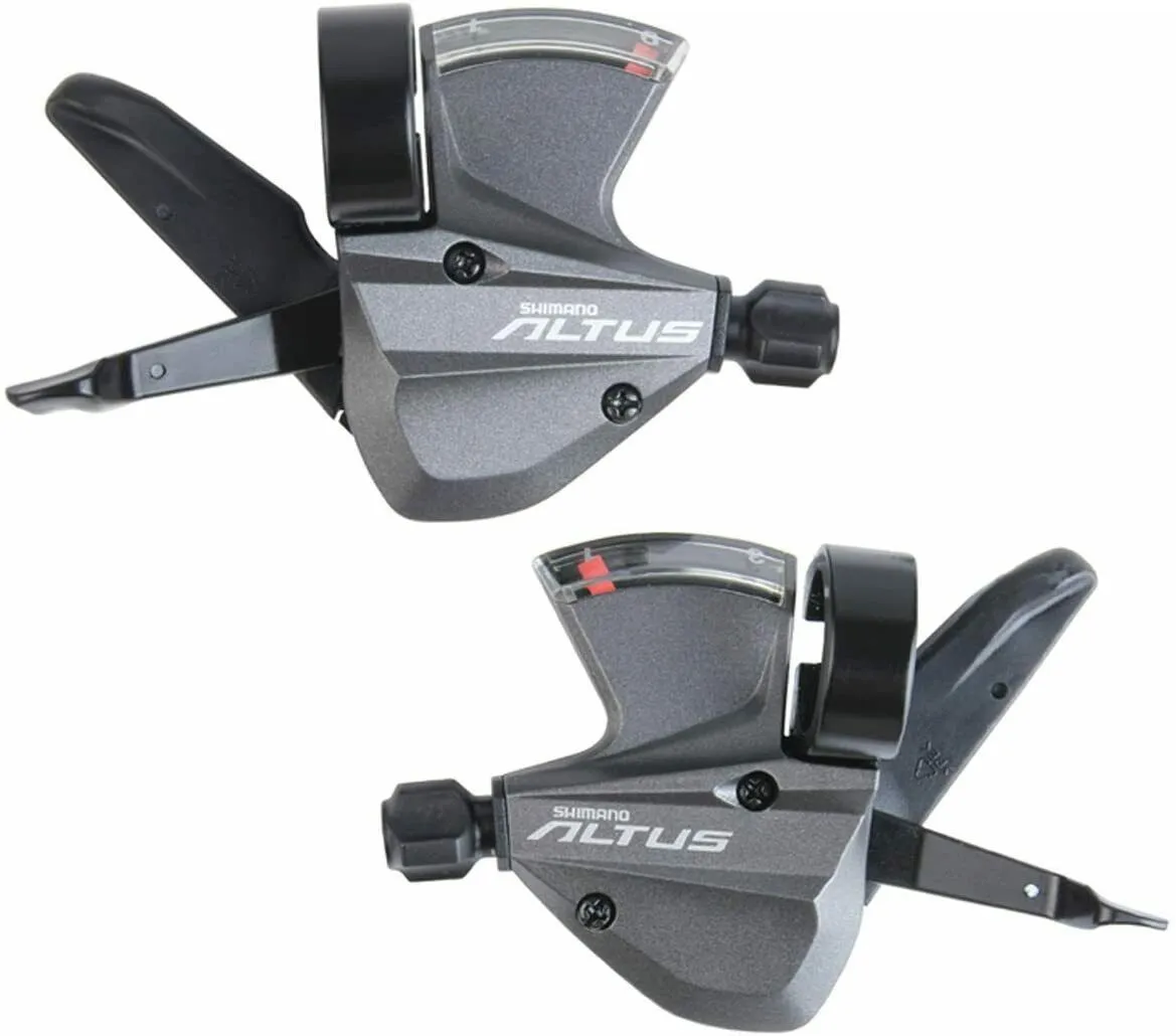 Shimano Altus M370 9 x 3 Speed Shifter Set - Including Gear Cables (Choose Side)