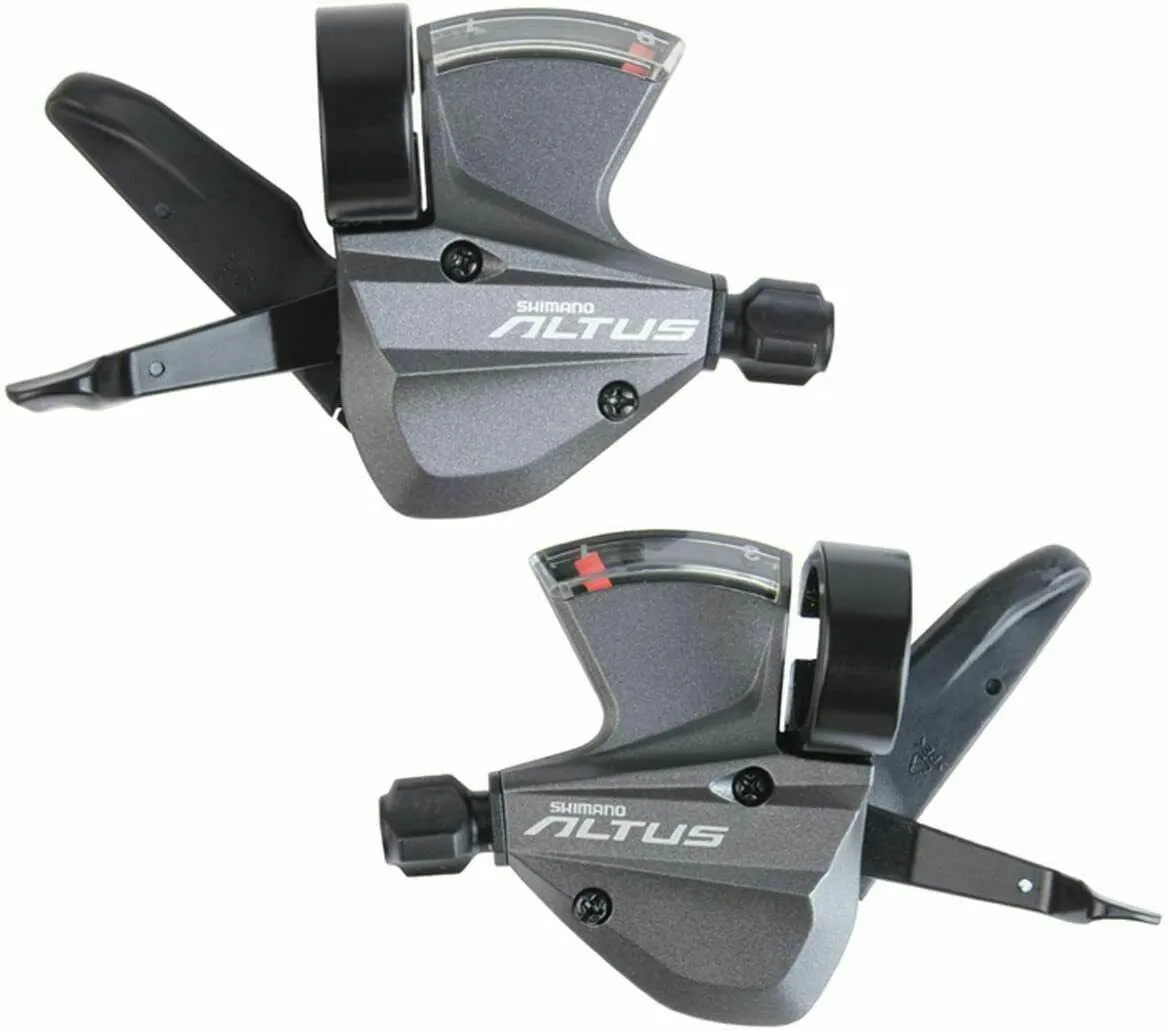 Shimano Altus M370 9 x 3 Speed Shifter Set - Including Gear Cables (Choose Side)