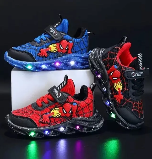 Spiderman LED Mesh Sneakers