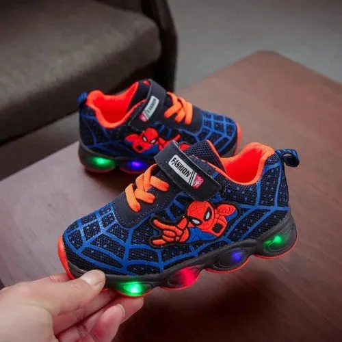 Spiderman LED Mesh Sneakers