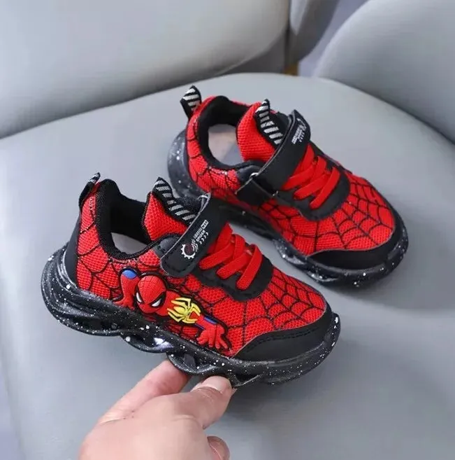 Spiderman LED Mesh Sneakers