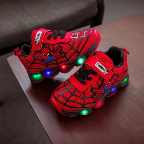 Spiderman LED Mesh Sneakers