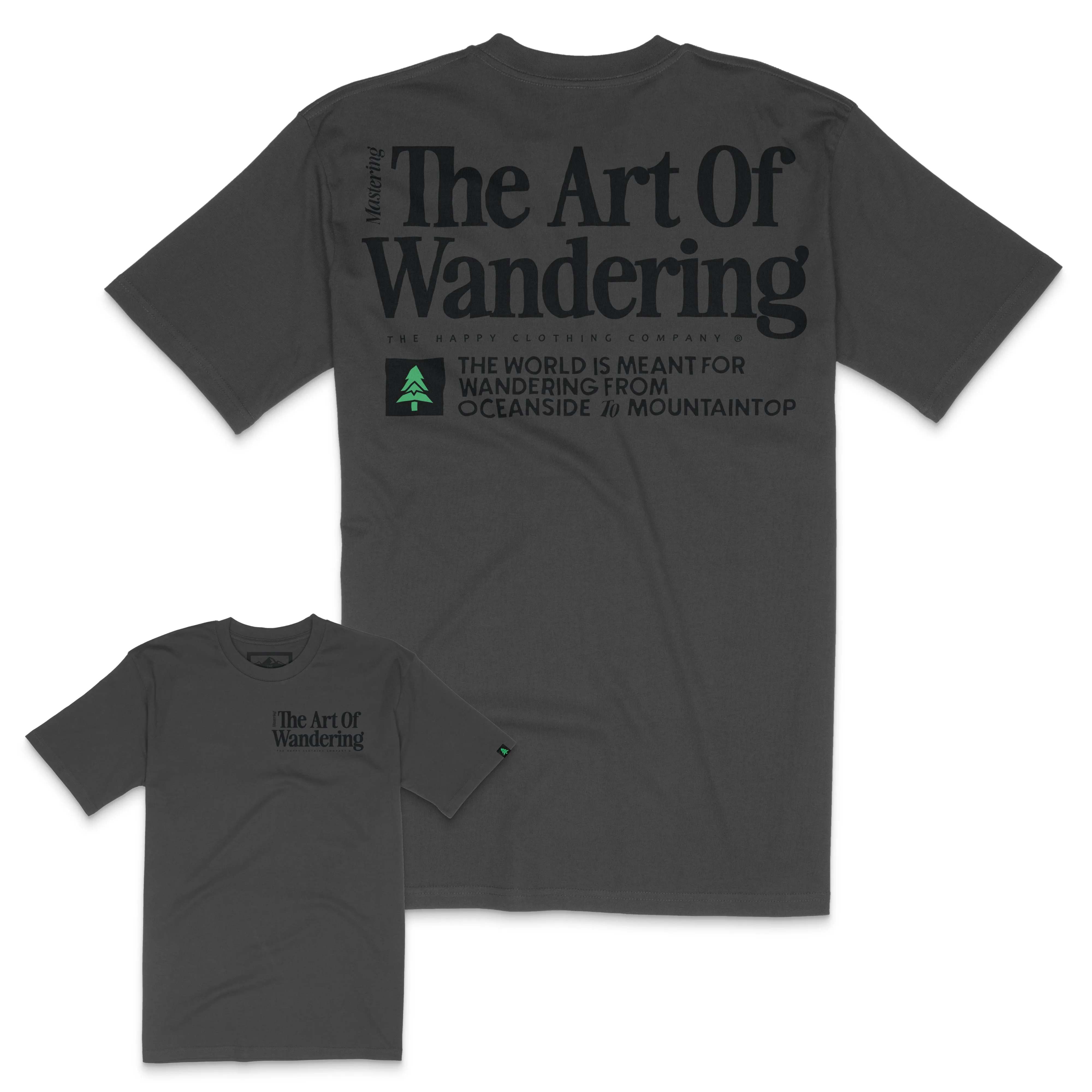 The Art Of Wandering Back Print 'Lifestyle Tee' | Premium Heavyweight |