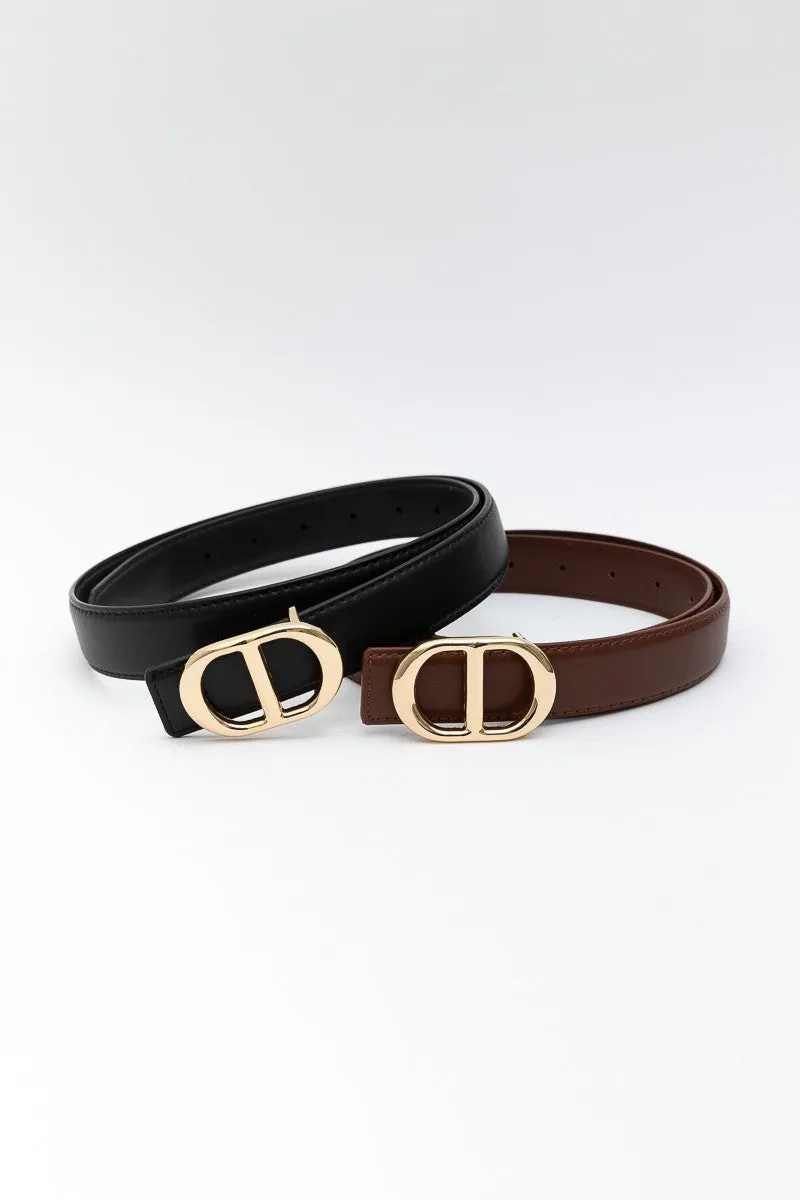 The Payton Double O-Ring Genuine Leather Belt