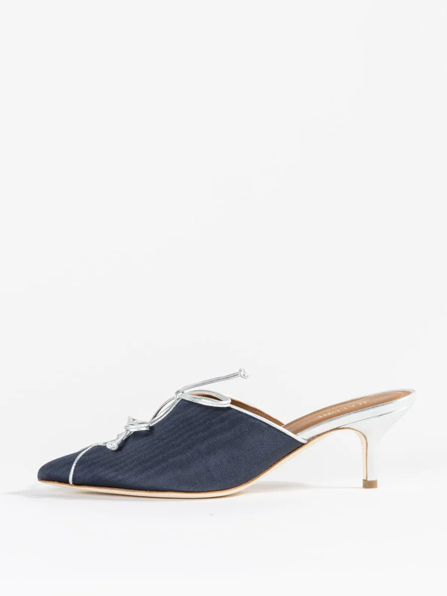 victoria kitten mule - navy
